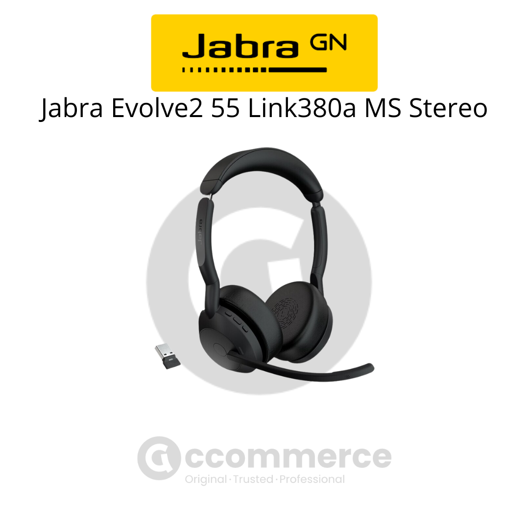 Jabra Evolve2 55 USB-A/USB-C, MS/UC Stereo - Accommerce
